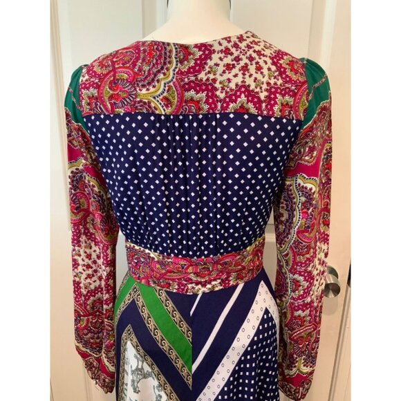 Moulinette Soeurs Multicolor Multi-patterned Asymmetrical Dress Size 2 (US) - Picture 7 of 8